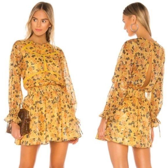 Tularosa Dresses & Skirts - ✨ Tularosa Camden Dress in Golden Rose Floral ✨